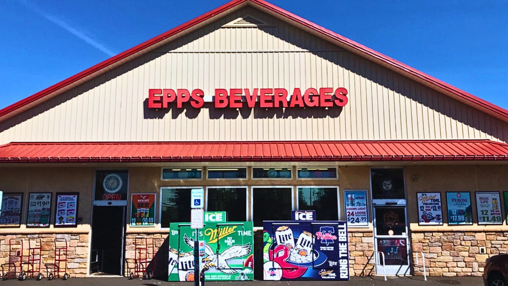 Front of Epps Beverage Beer Distributor